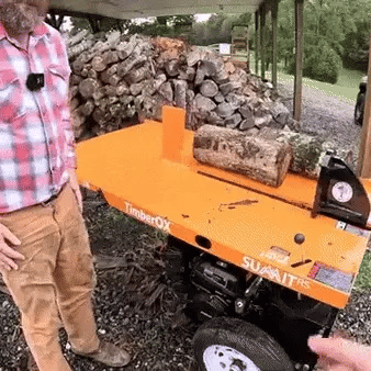 TimberOX Summit 30-Ton Log Splitter.