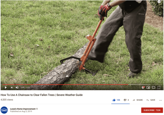 Got a Downed Tree?  Lowe's Recommends 6 Must-Have Tools to Clean it Up..