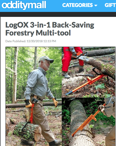 LogOX Featured in the Odditymall Gift Guide.