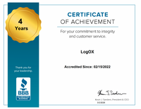 Why LogOX Is BBB Accredited and Proudly A+ Rated