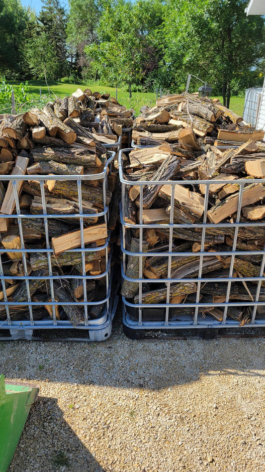 How to Unload Firewood from an IBC Tote (Without Killing Your Back)