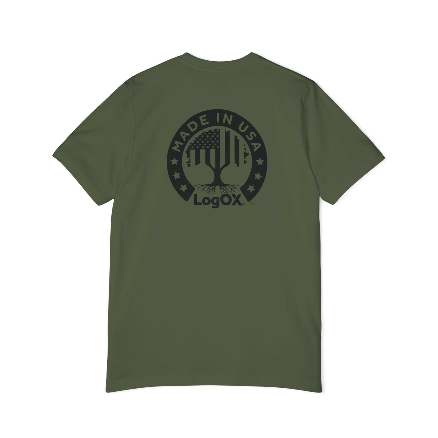 LogOX Liberty Tree Shirt a Premium USA-Made Unisex Short-Sleeve Cotton T-Shirt