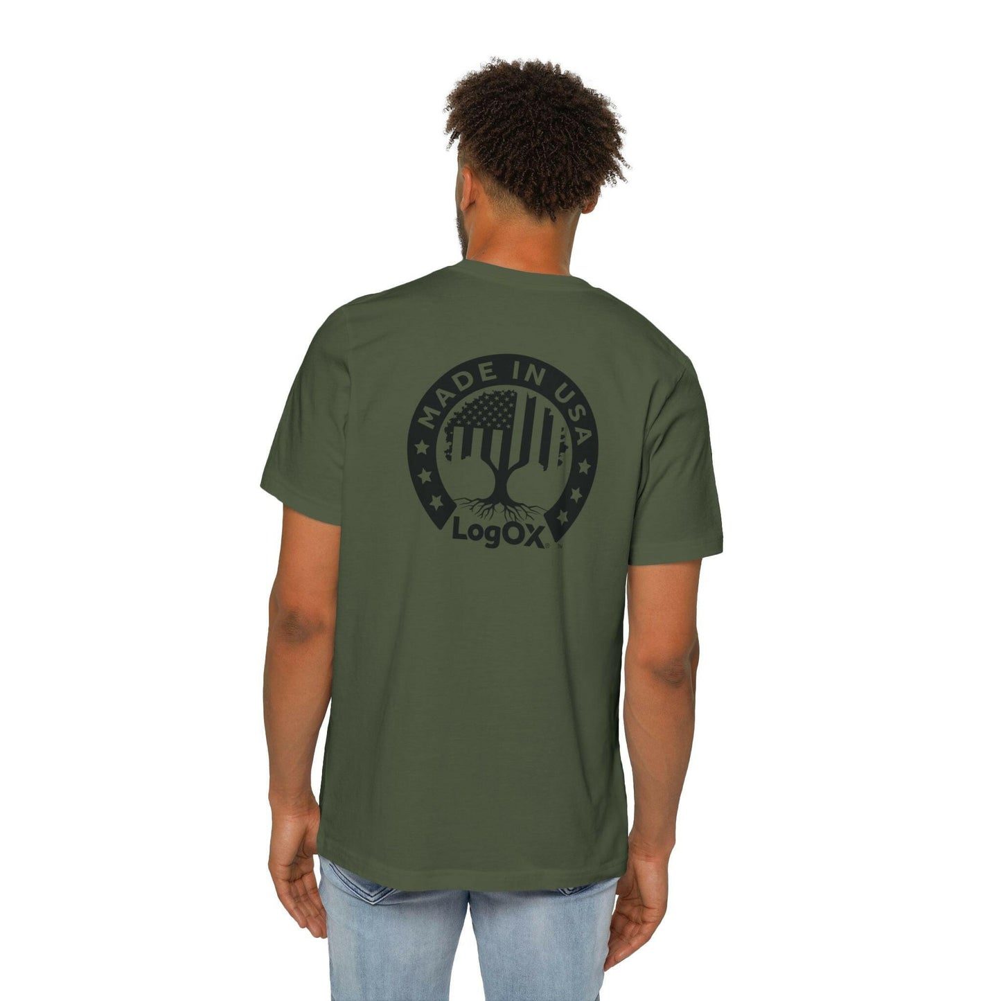 LogOX Liberty Tree Shirt a Premium USA-Made Unisex Short-Sleeve Cotton T-Shirt