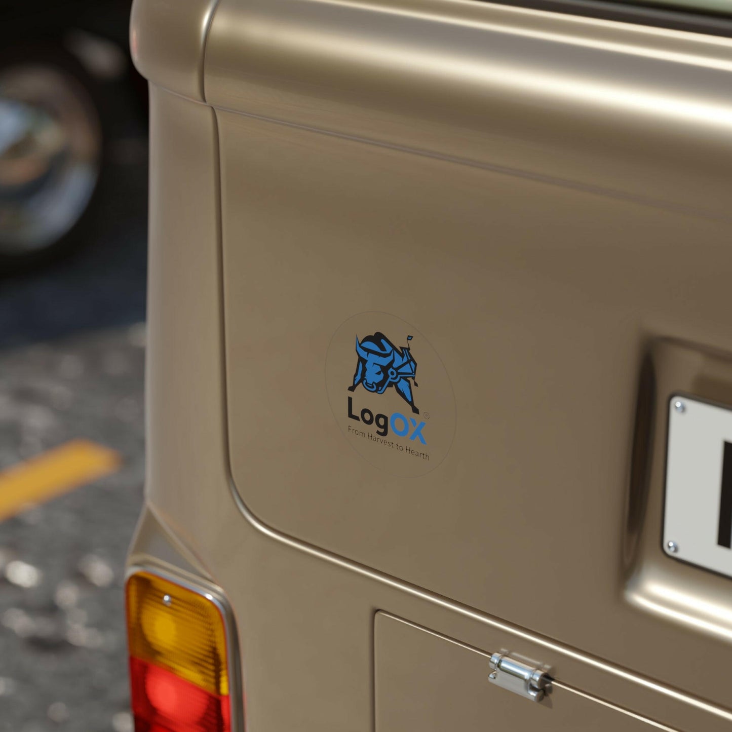 Team LogOX Transparent Outdoor Sticker.