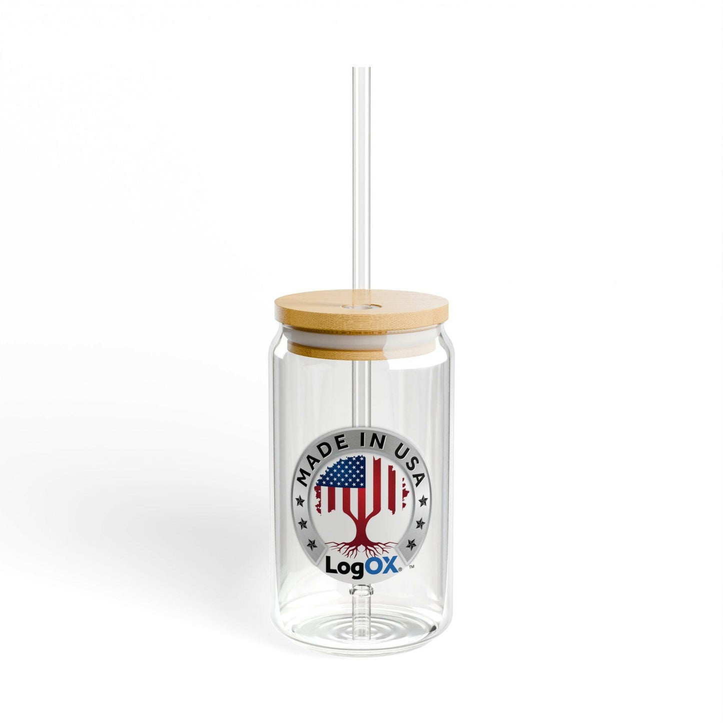 16oz Team LogOX Liberty Tree Logo Sipper Glass.
