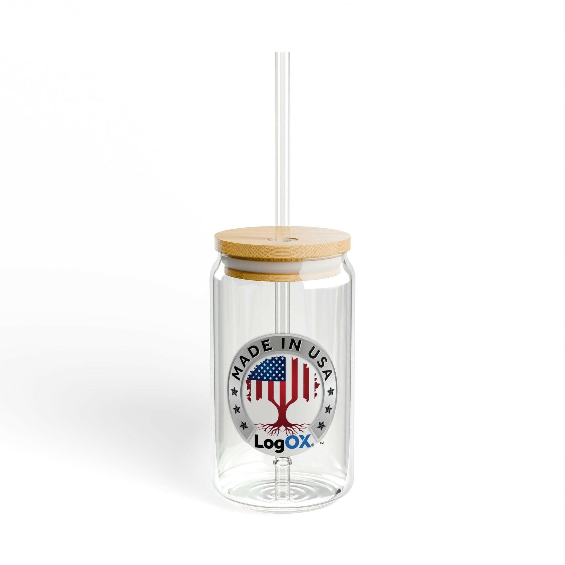16oz Team LogOX Liberty Tree Logo Sipper Glass.