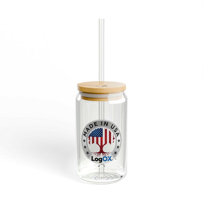 16oz Team LogOX Liberty Tree Logo Sipper Glass.