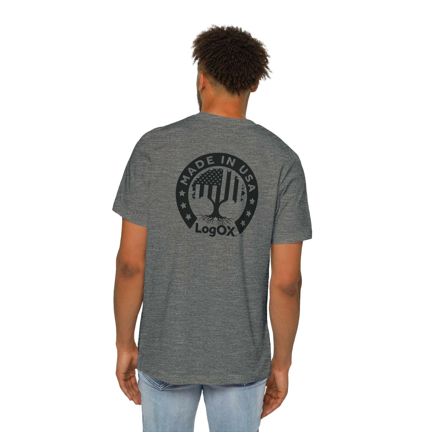 LogOX Liberty Tree Shirt a Premium USA-Made Unisex Short-Sleeve Cotton T-Shirt.
