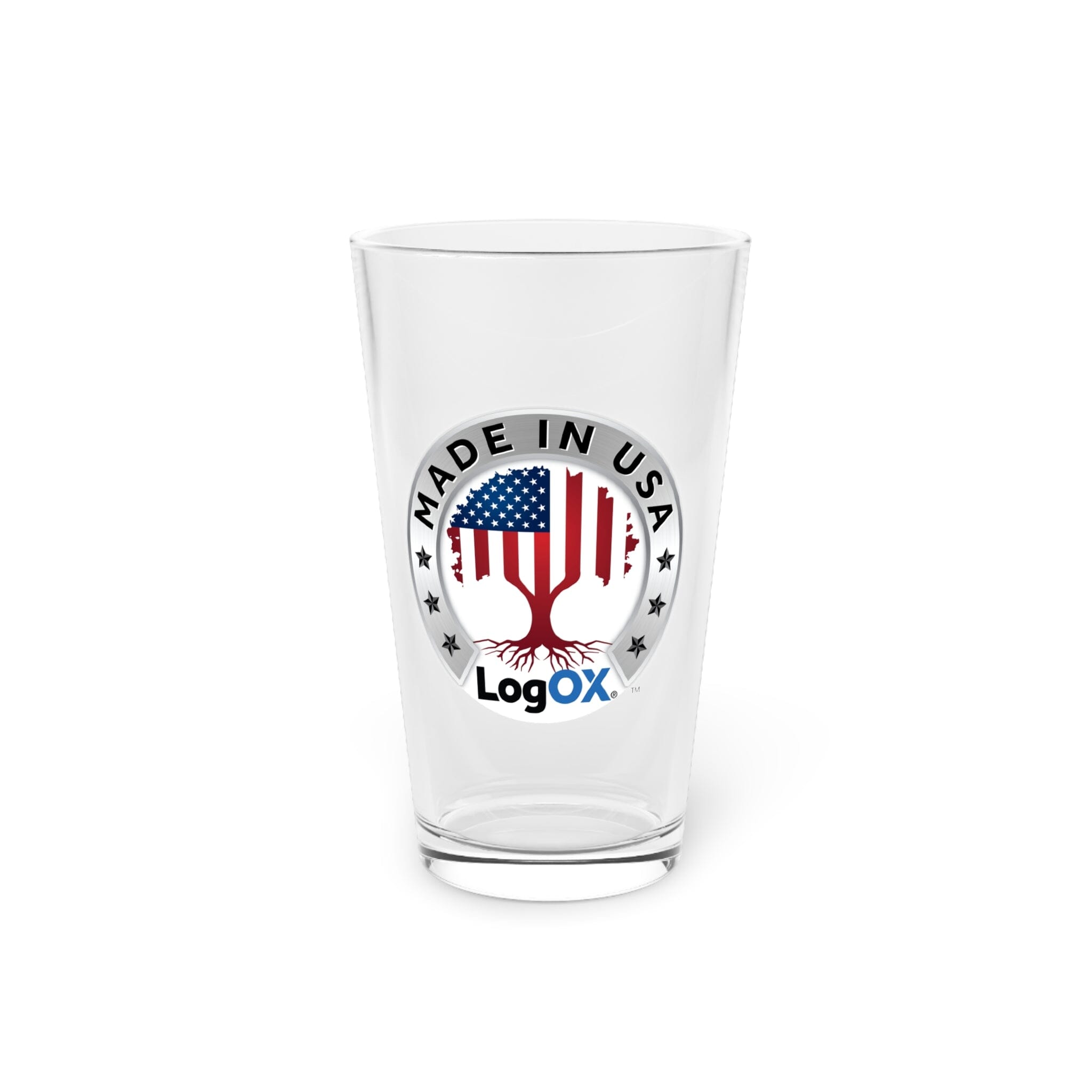 Team LogOX Made in USA Pint Glass, 16oz Mug Printify 