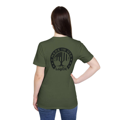 LogOX Liberty Tree Shirt a Premium USA-Made Unisex Short-Sleeve Cotton T-Shirt