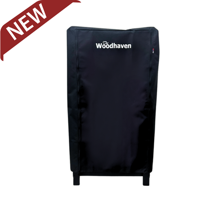 The Woodhaven 4 x 2 Firewood Rack and cover