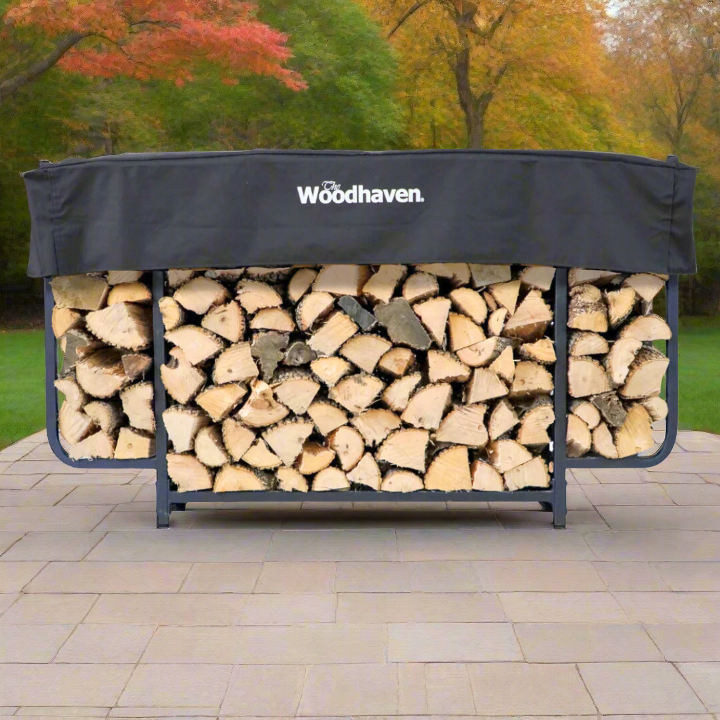 6ft Rack The Woodhaven 6ft Firewood Rack - Durable & Stylish | LogOX