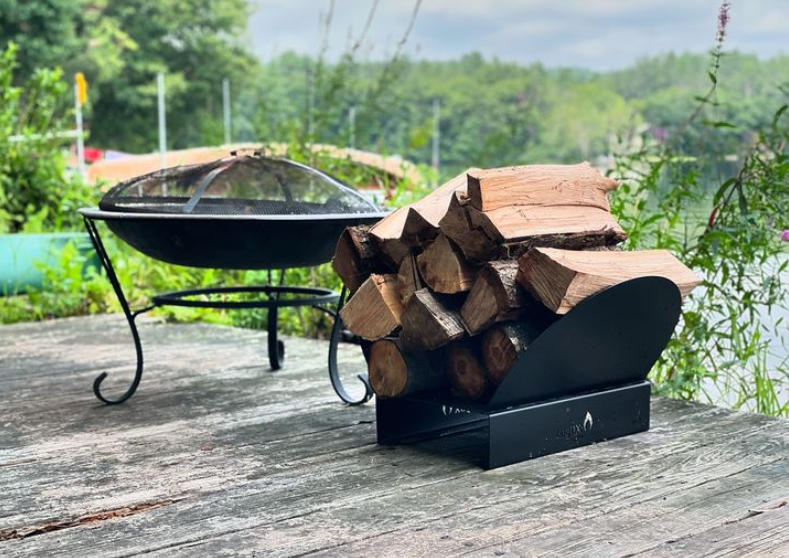 Hearth Bin Adjustable Firewood Rack.