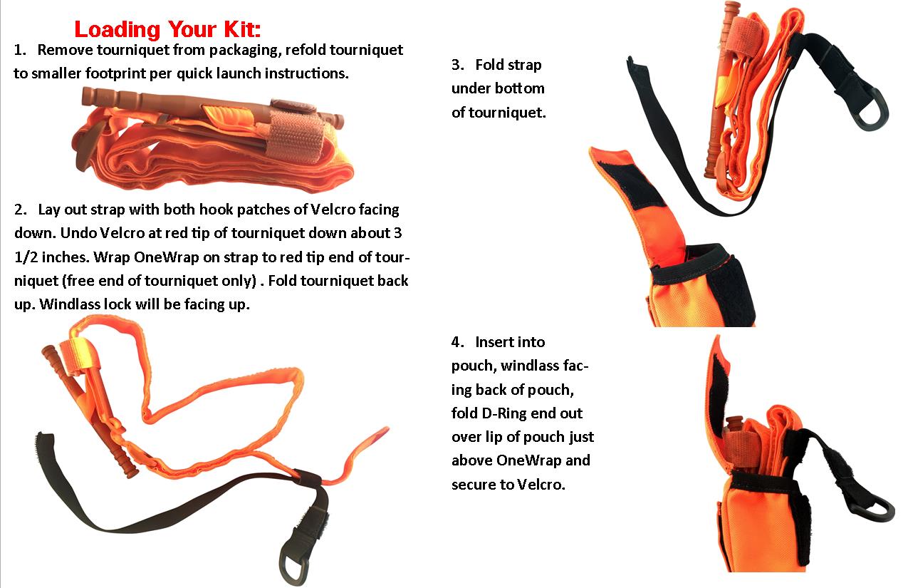 Arborist Tourniquet Pouch with C-A-T Tourniquet – MOLLE Mount.