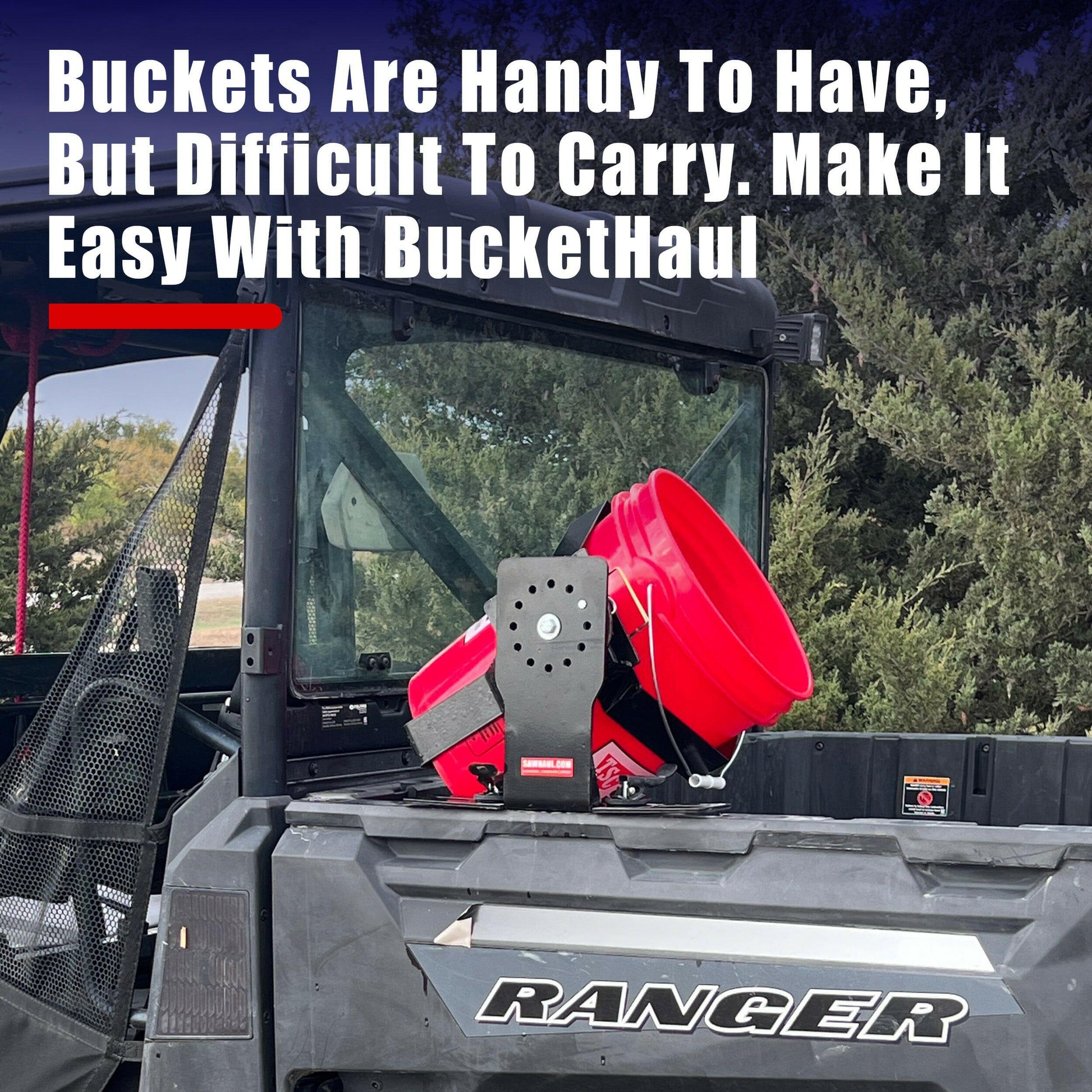 BucketHaul Snap-Lok Rotating Mount for Polaris and CanAm.
