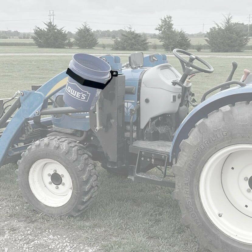 BucketHaul Snap-Lok Rotating Mount for Tractors.
