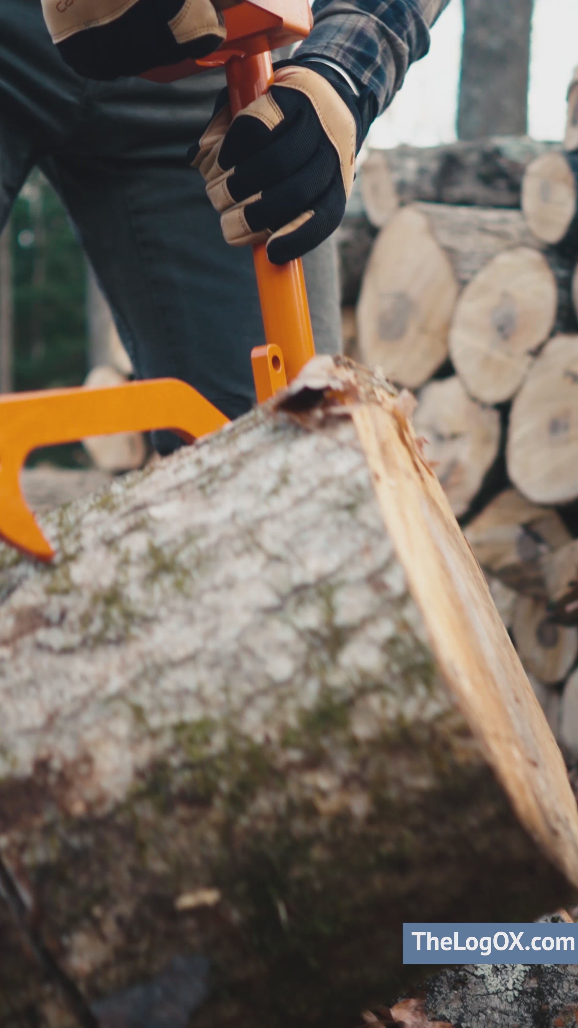 TimberOX Summit 30-Ton Log Splitter.
