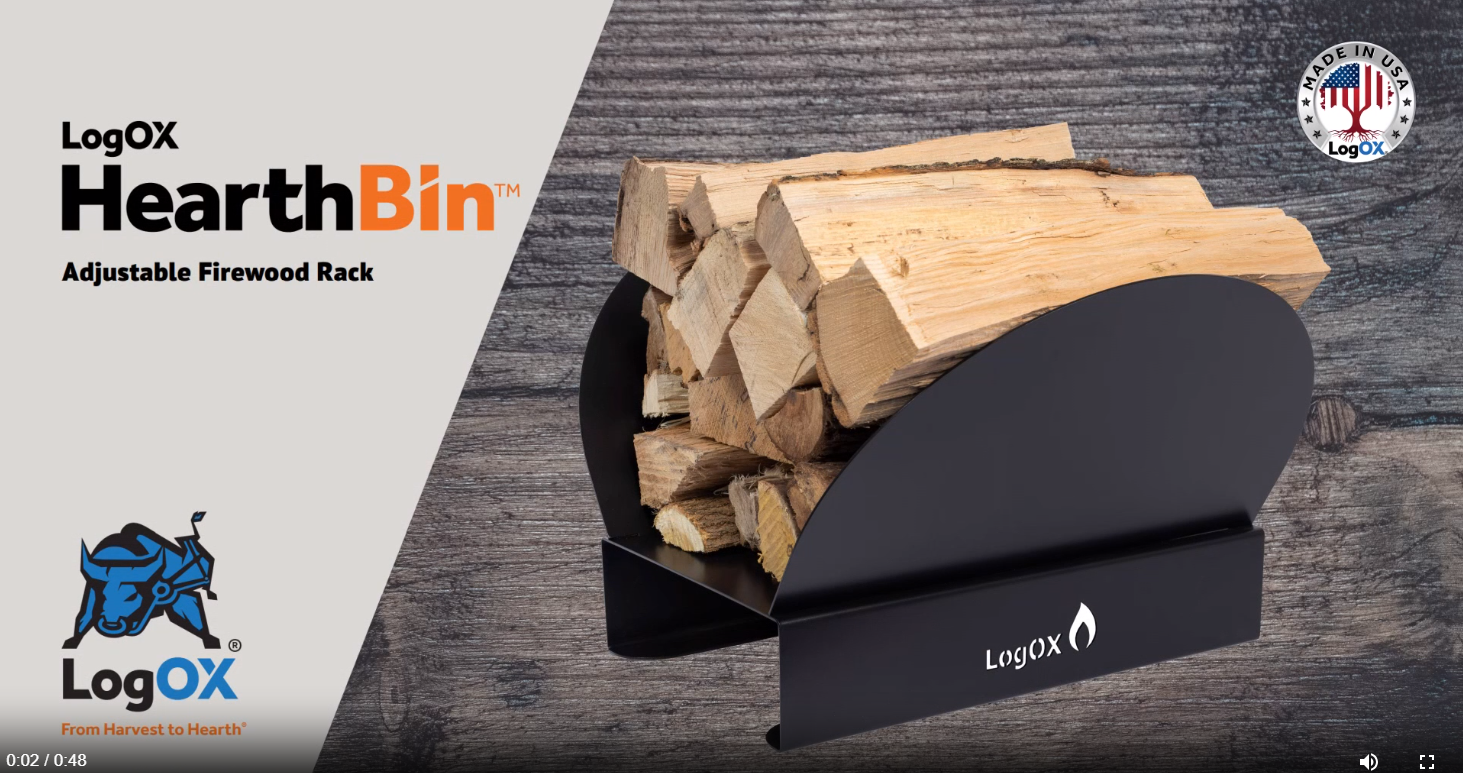 Hearth Bin Adjustable Firewood Rack.