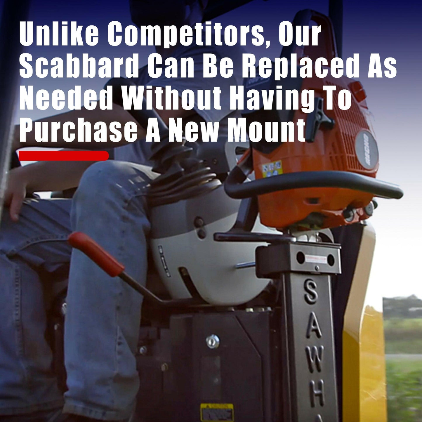 SawHaul Fixed Mount Base Kit with Pro Grade Scabbard.