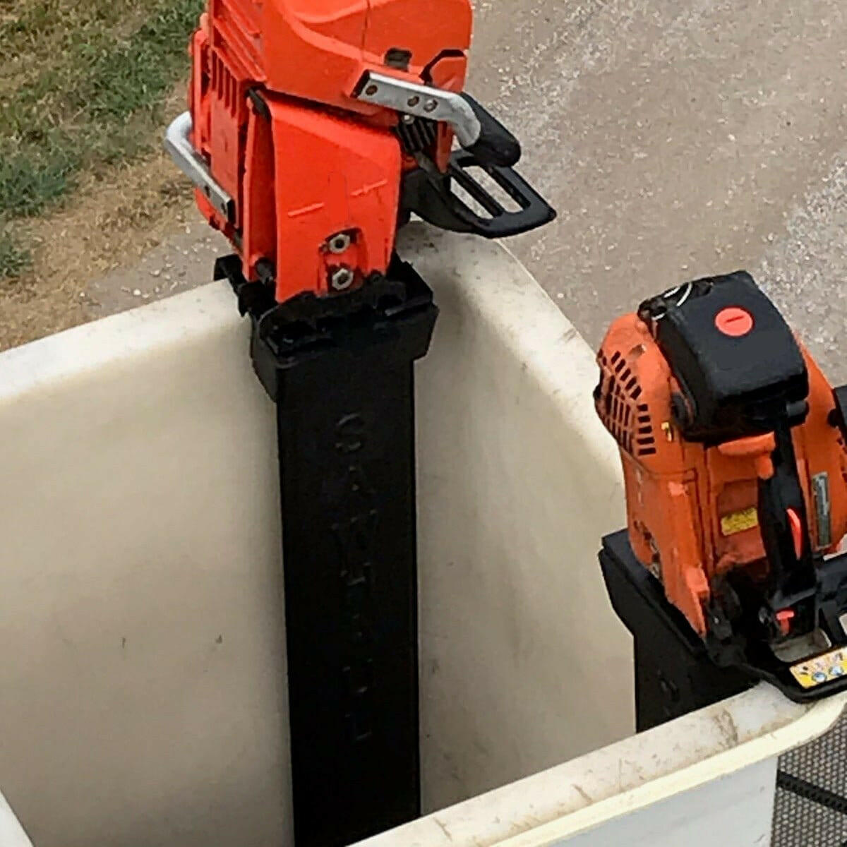 SawHaul Mount for Aerial Bucket Trucks.