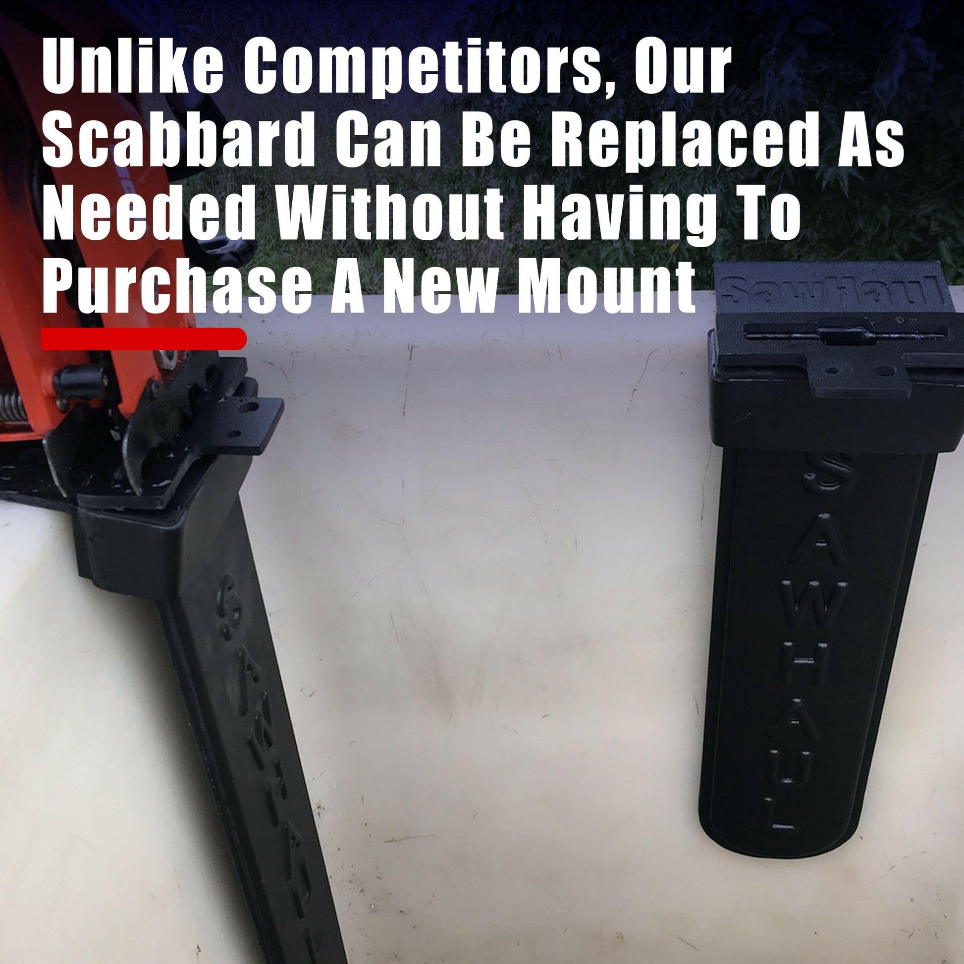 SawHaul Mount for Aerial Bucket Trucks.
