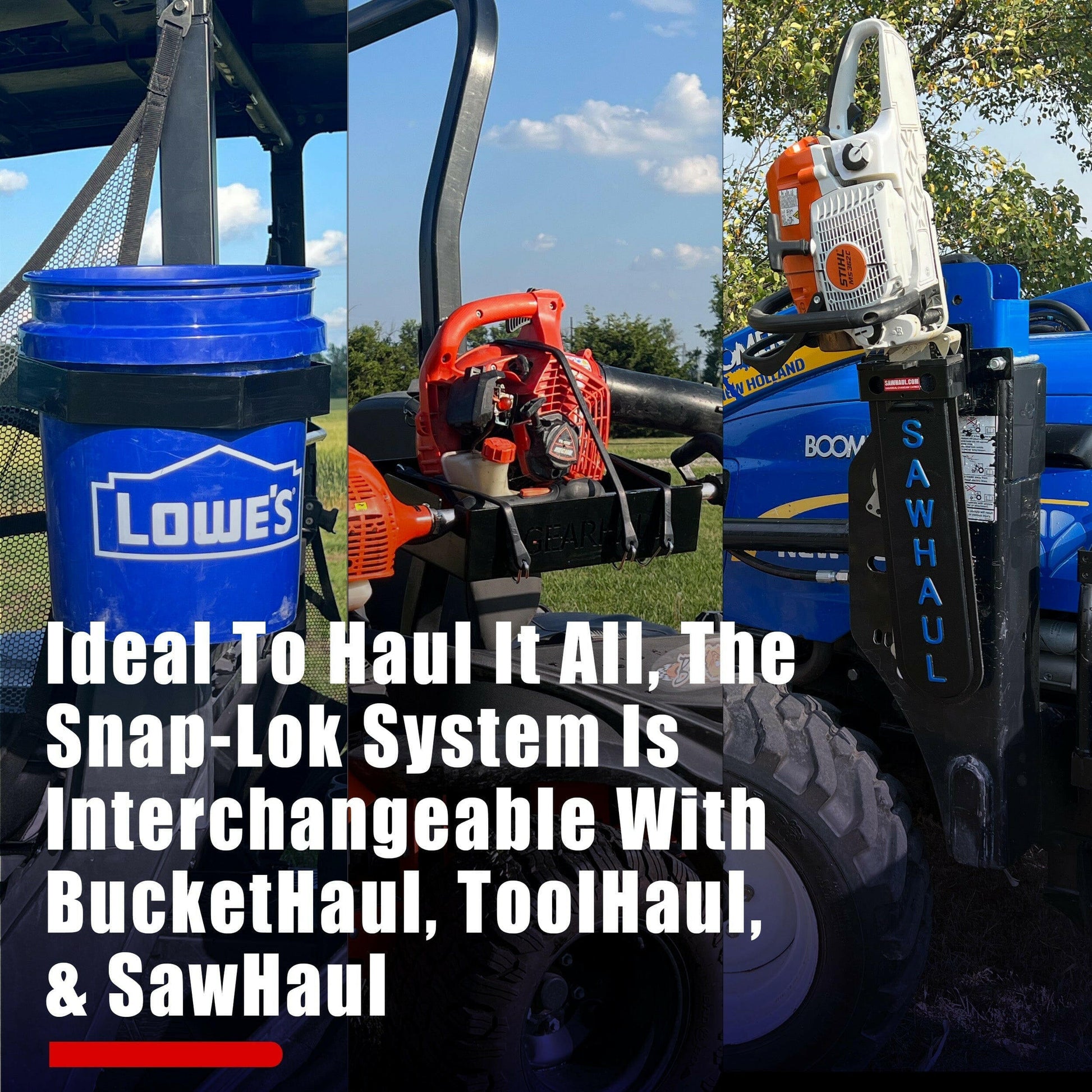 SawHaul Snap-Lok Rotating Mount for Polaris and CanAm.