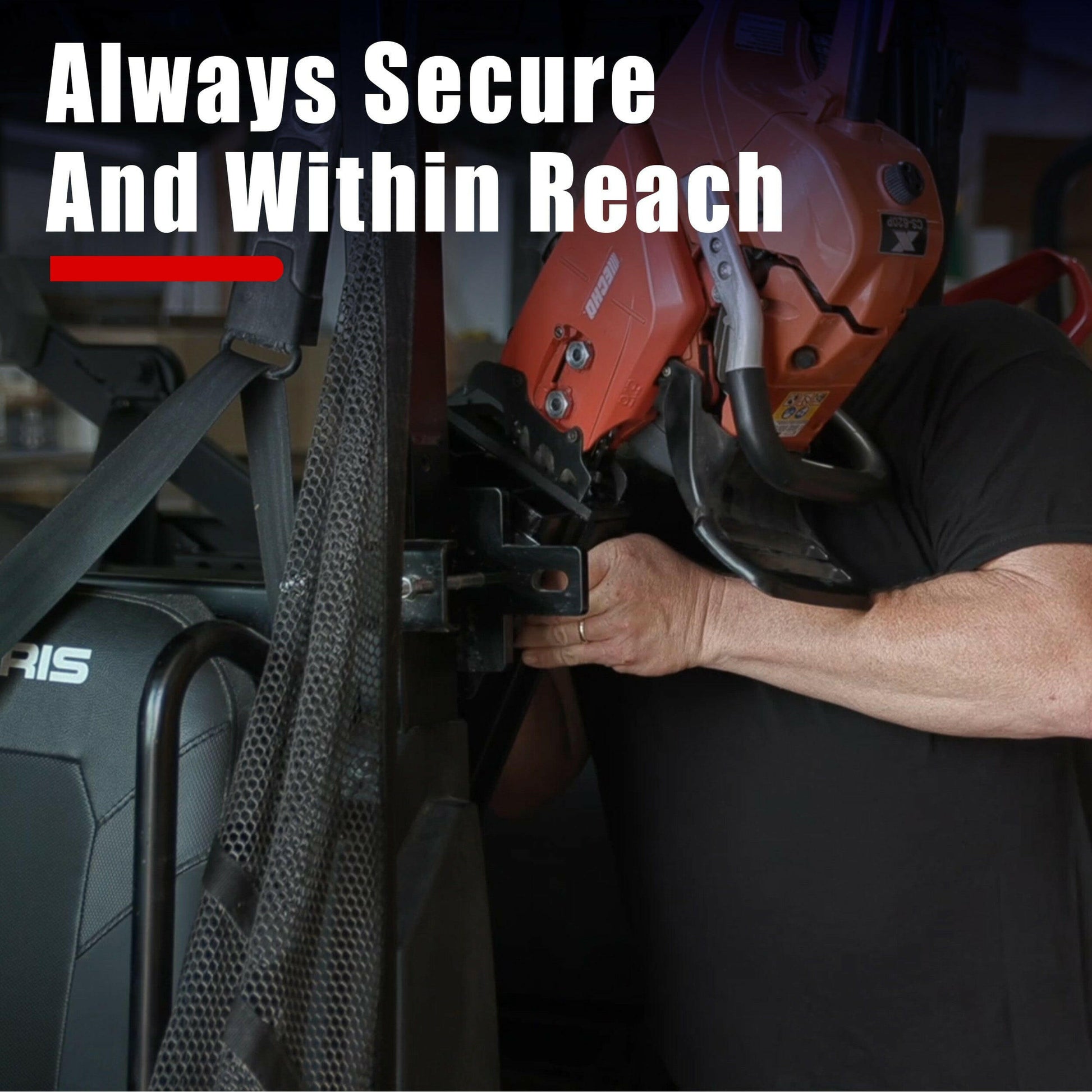 SawHaul Snap-Lok Rotating Mount for Tubing and ROPS.