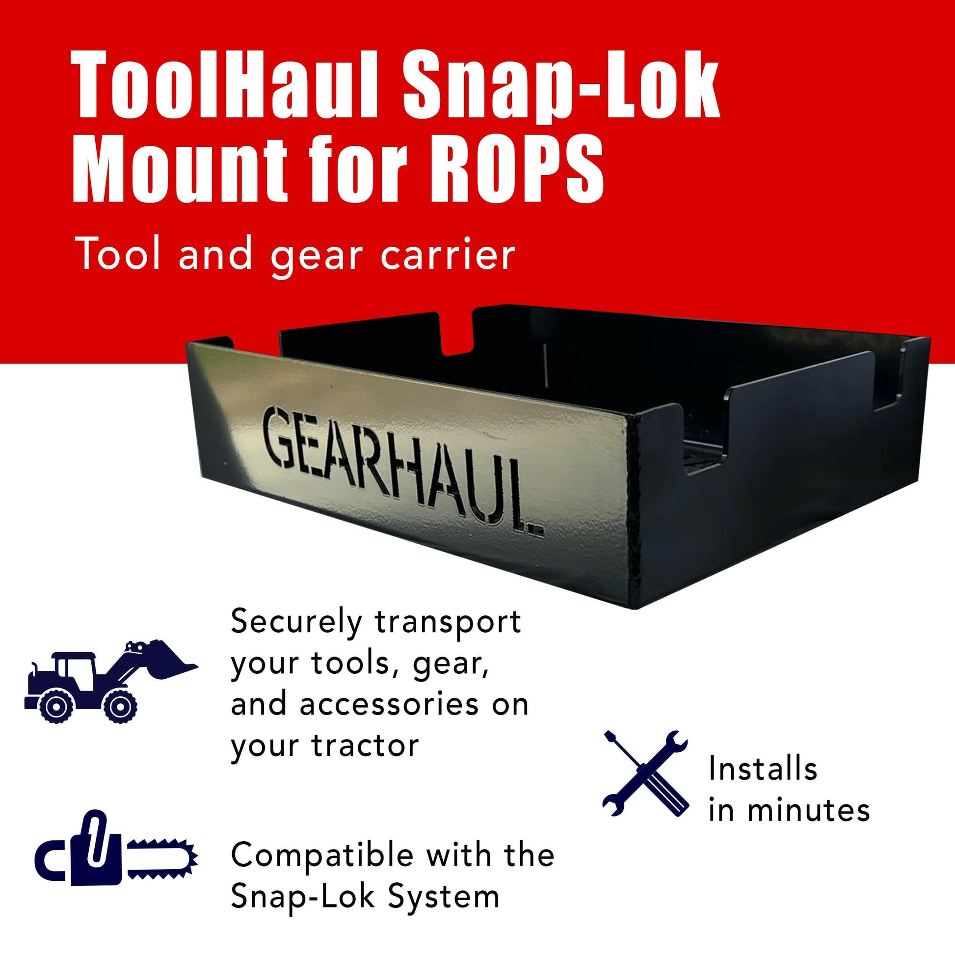 ToolHaul Snap-Lok Rotating Mount for Tubing & ROPS.