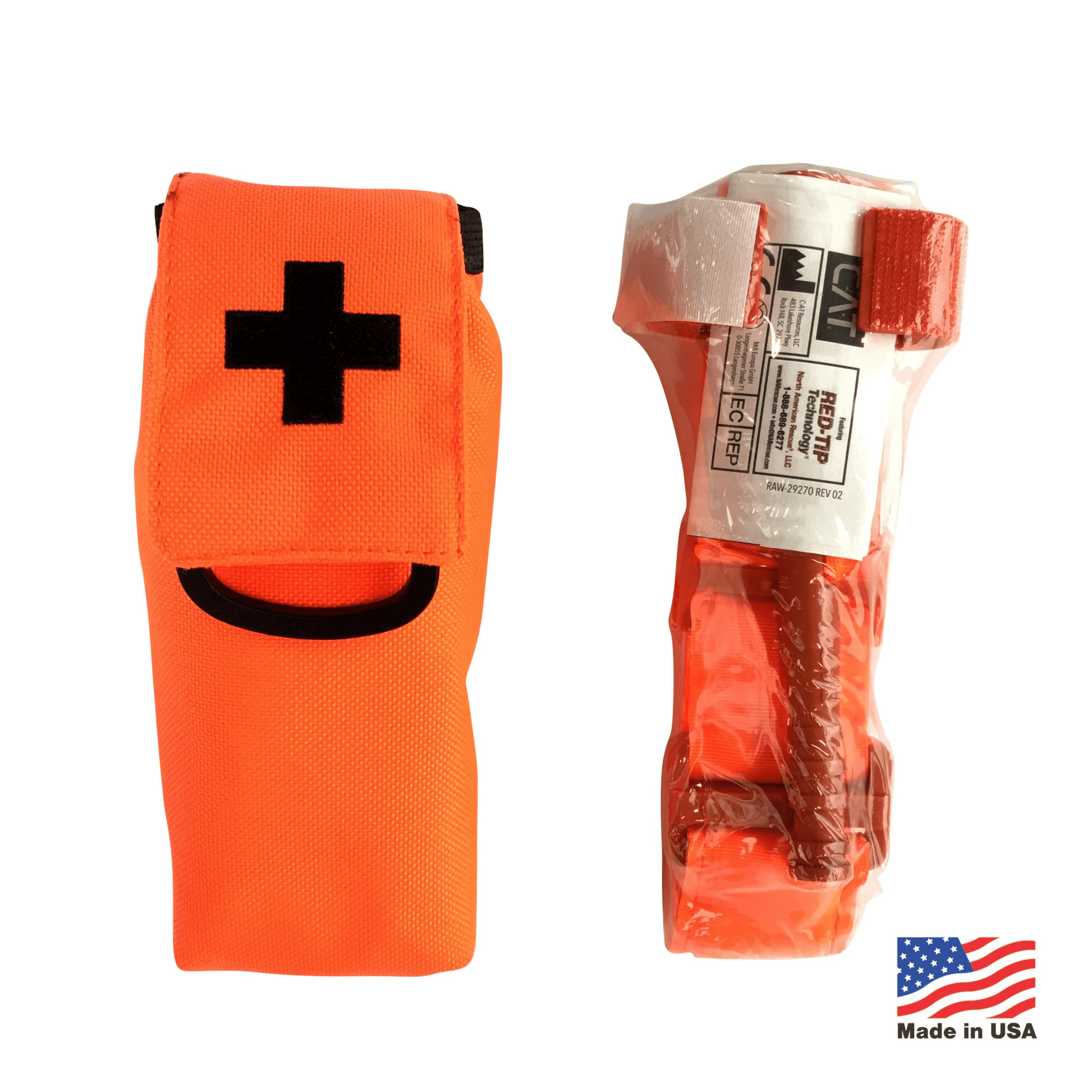 Arborist Tourniquet Pouch with C-A-T Tourniquet – MOLLE Mount.