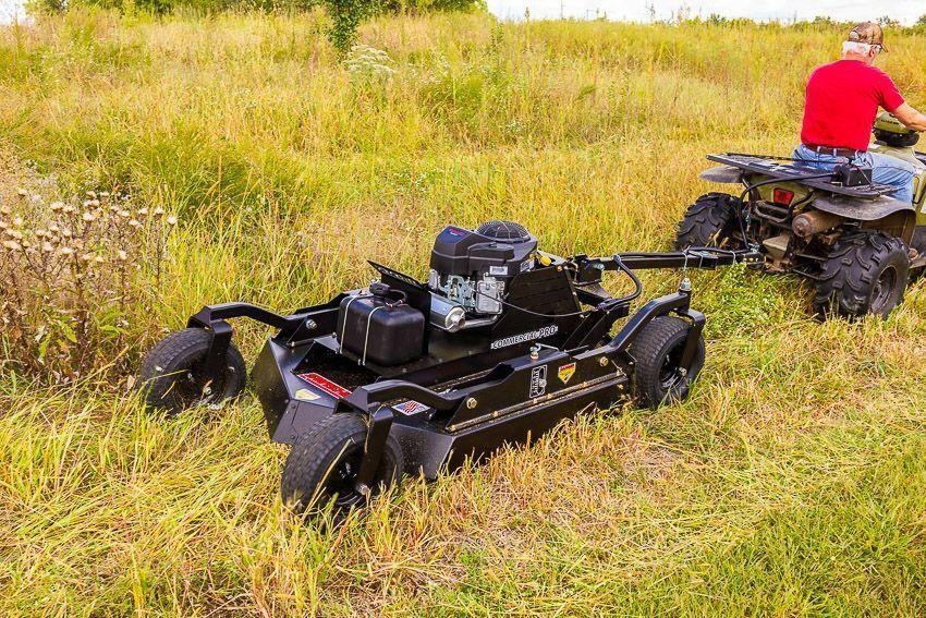 14.5 hp 44 in. 12V Kawasaki Commercial Pro BrushKing 4 Wheeled Rough Cut Trailcutter - RC14544CP4K.