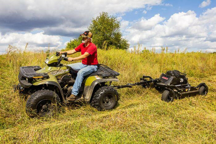 14.5 hp 44 in. 12V Kawasaki Commercial Pro BrushKing 4 Wheeled Rough Cut Trailcutter - RC14544CP4K.