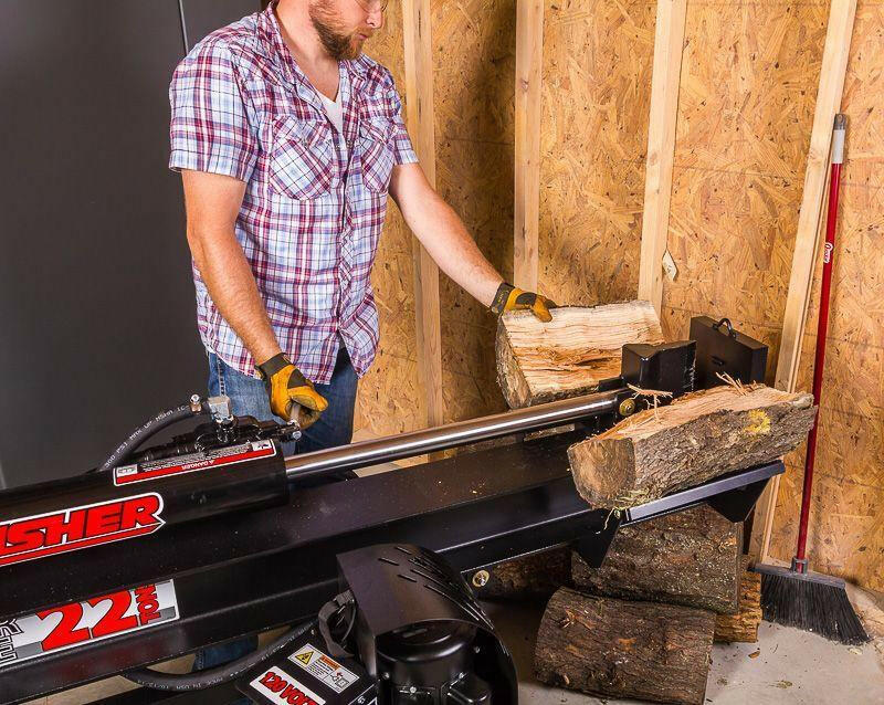 22 Ton Timber Brute Eco Split 120 Volt Electric Full Frame Log Splitter LS22E.