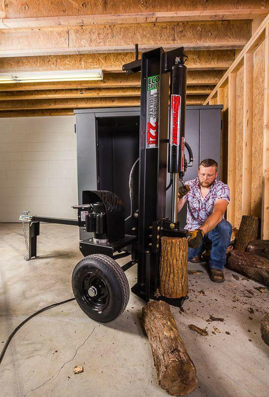 22 Ton Timber Brute Eco Split 120 Volt Electric Full Frame Log Splitter LS22E.