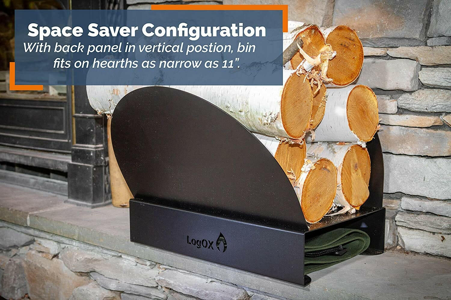 Hearth Bin Adjustable Firewood Rack.