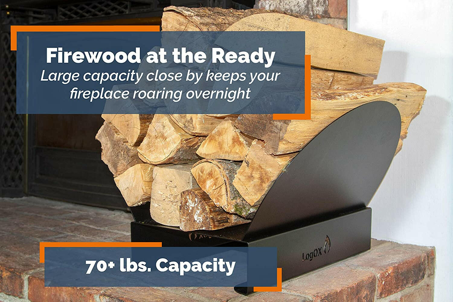 Hearth Bin Adjustable Firewood Rack.