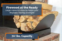 Hearth Bin Adjustable Firewood Rack.
