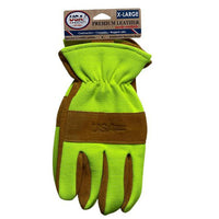 Hi-Vis GripOX Premium Leather Work Gloves