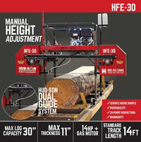 Hud-Son Homesteader Portable Sawmill HFE-30 LogOX 