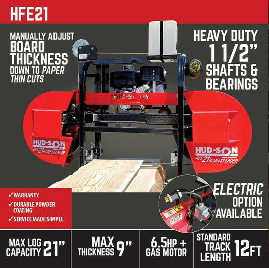 Hud-Son Homesteader Portable Sawmill HFE-21 LogOX 